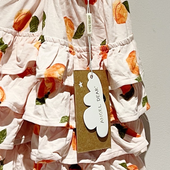 (NWT) Angel Dear water color peaches bamboo bubble romper - Picture 6 of 6